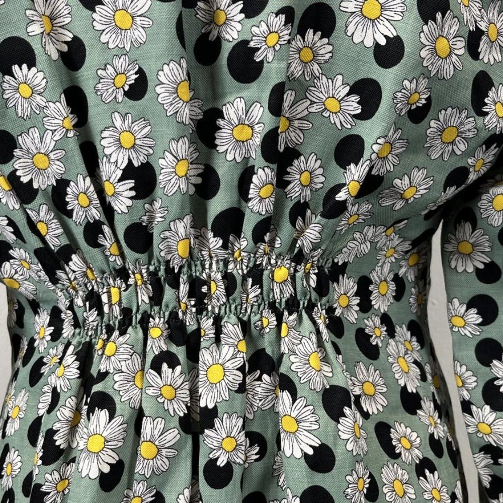 SANDRO NWOT FLORAL POLKA DOT DRESS - Picture 10 of 14